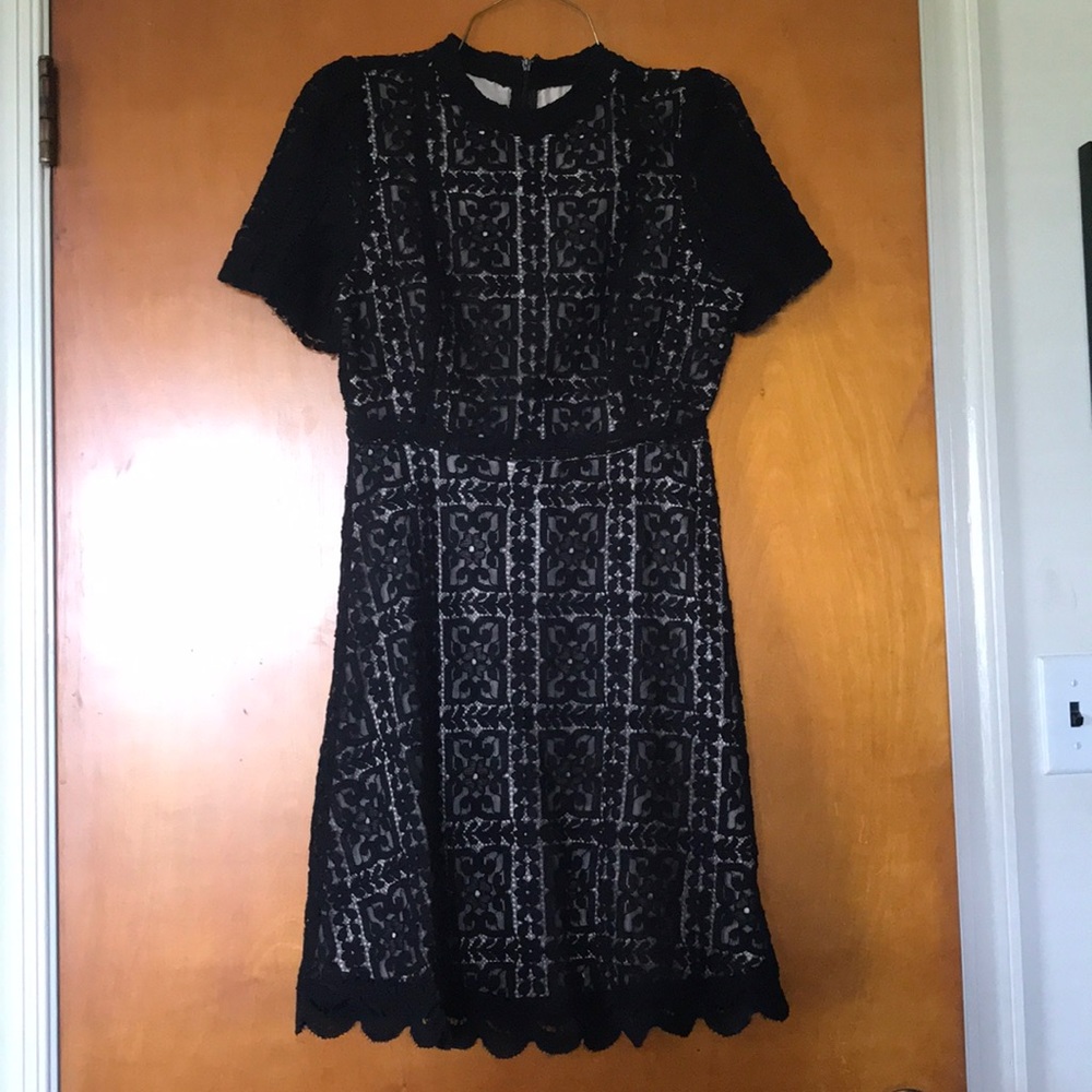 BB Dakota Revolve Adelina Black Lace Dress Size 6